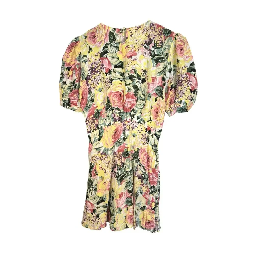 FAITHFULL THE BRAND NWT Sidonie Mini Dress Venissa Floral Size 2 / XS $159 MSRP - Picture 5 of 11